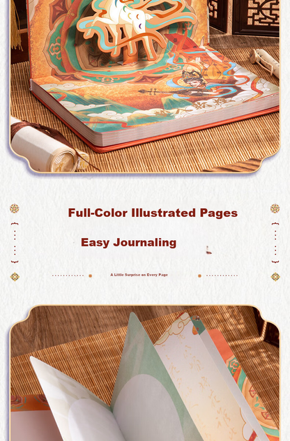 Kaba Bear Dunhuang-Inspired Creative Notebook Gift Set Cultural Souvenir for Birthday & Children's Day