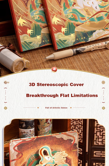 Kaba Bear Dunhuang-Inspired Creative Notebook Gift Set Cultural Souvenir for Birthday & Children's Day