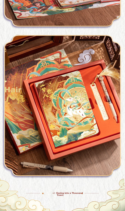 Kaba Bear Dunhuang-Inspired Creative Notebook Gift Set Cultural Souvenir for Birthday & Children's Day