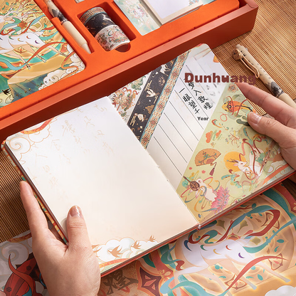 Kaba Bear Dunhuang-Inspired Creative Notebook Gift Set Cultural Souvenir for Birthday & Children's Day