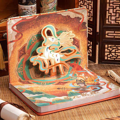 Kaba Bear Dunhuang-Inspired Creative Notebook Gift Set Cultural Souvenir for Birthday & Children's Day
