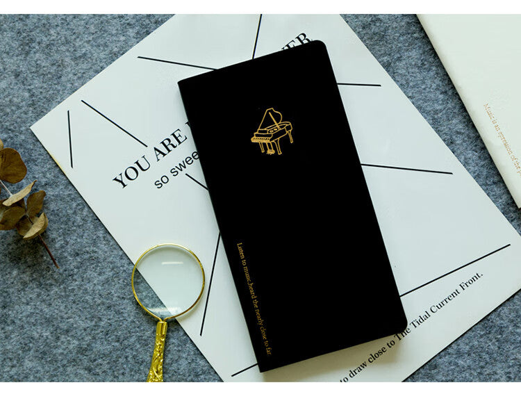 Kinbor A5 8-Grid Self-Filling Time Management Diary PU Leather Monthly Planner 78g Lemon Scent