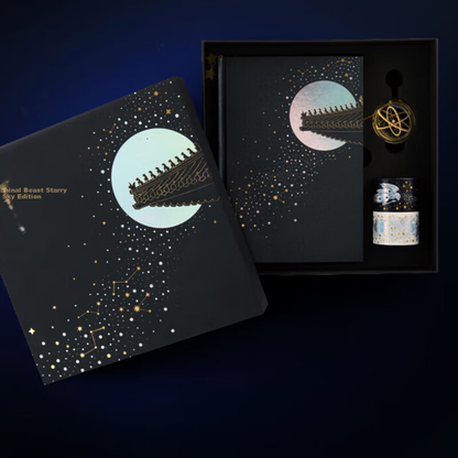 Forbidden City Cultural Creative Starry Sky Notebook Set with Bookmarks for Students Graduation Birthday Gifts