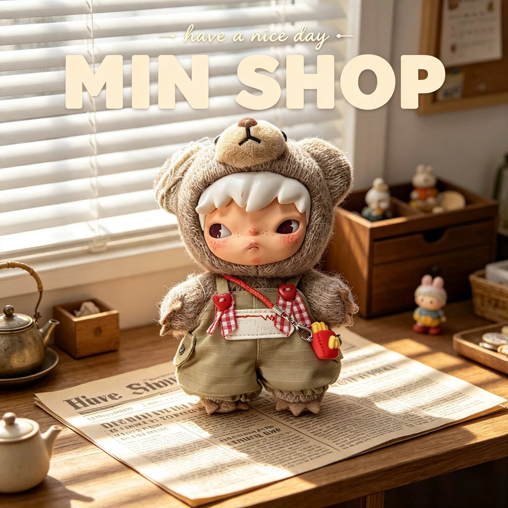 Ono Hirono Highway Diary 17cm Vinyl Fighting for Joy Plush Doll Blind Box Overalls Baby Clothes