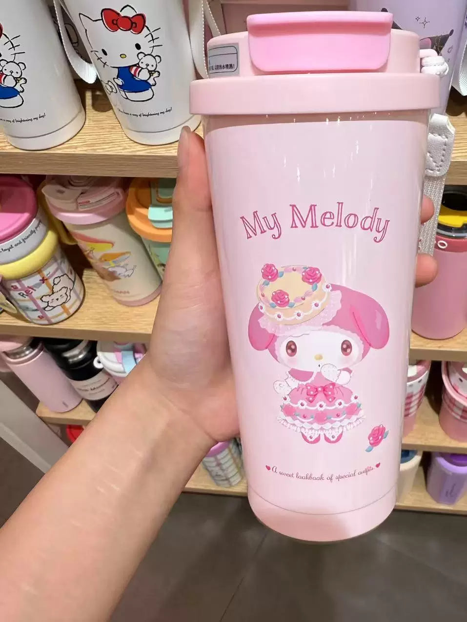 Miniso Famous Product Sanrio Melody Cinnamon Dog 304 Coffee Enjoy Tumbler 520ml Water Cup Insulation