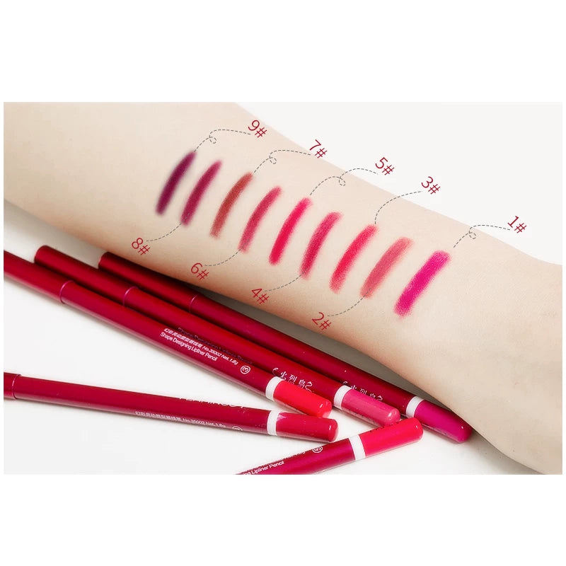 Flamingo Lip Liner Matte Lipstick Pen Waterproof Long-Lasting Non-Fading Genuine Eyeliner for Beginners and Students