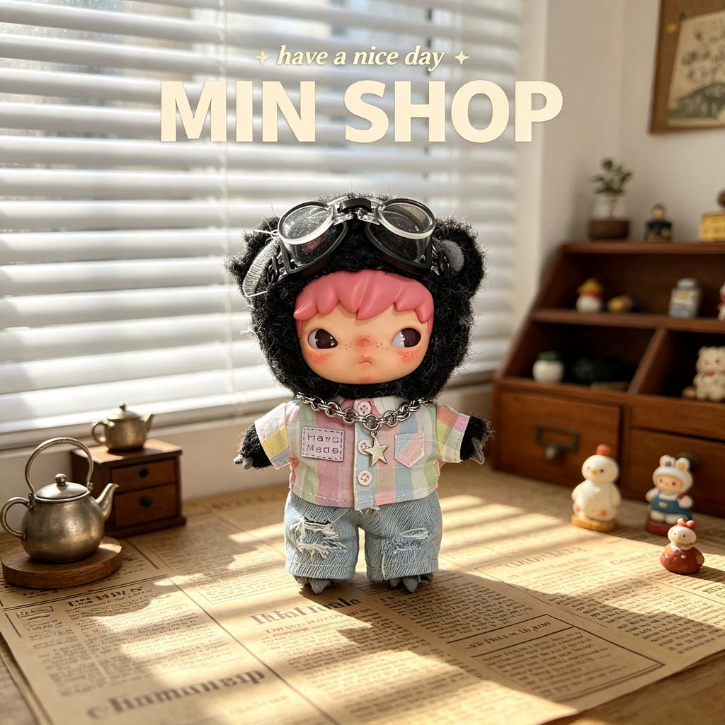 Ono Hirono Highway Diary 17cm Vinyl Fighting for Joy Plush Doll Blind Box Overalls Baby Clothes