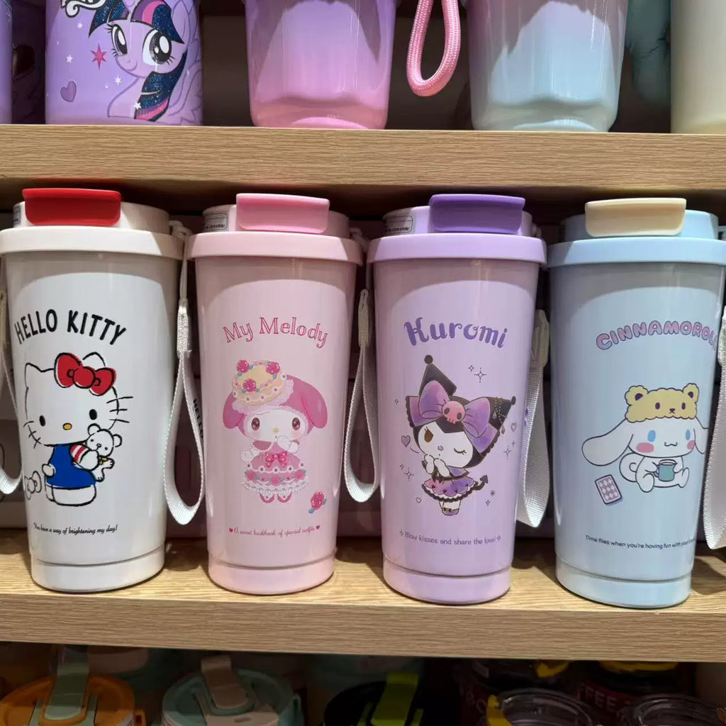 Miniso Famous Product Sanrio Melody Cinnamon Dog 304 Coffee Enjoy Tumbler 520ml Water Cup Insulation