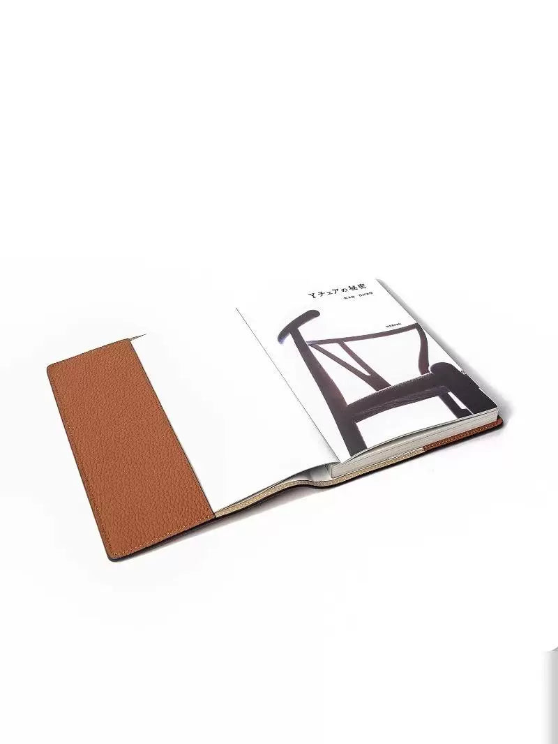 Genuine Leather Pebbled Book Cover A5 Book Sleeve 32K First Layer Cowhide Book Cover Protective Film Portable Notebook Protective Cover