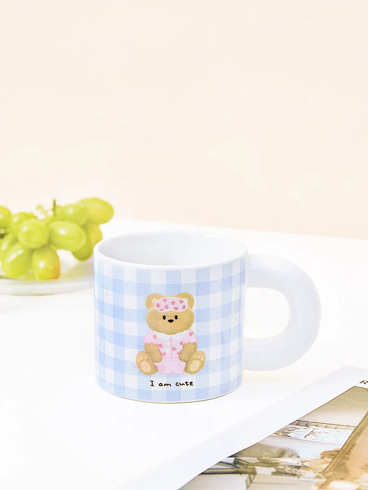 Miniso Cream Series Mug Ceramic Coffee Cup Chubby Cup Cute Gift for Girls Water Cup