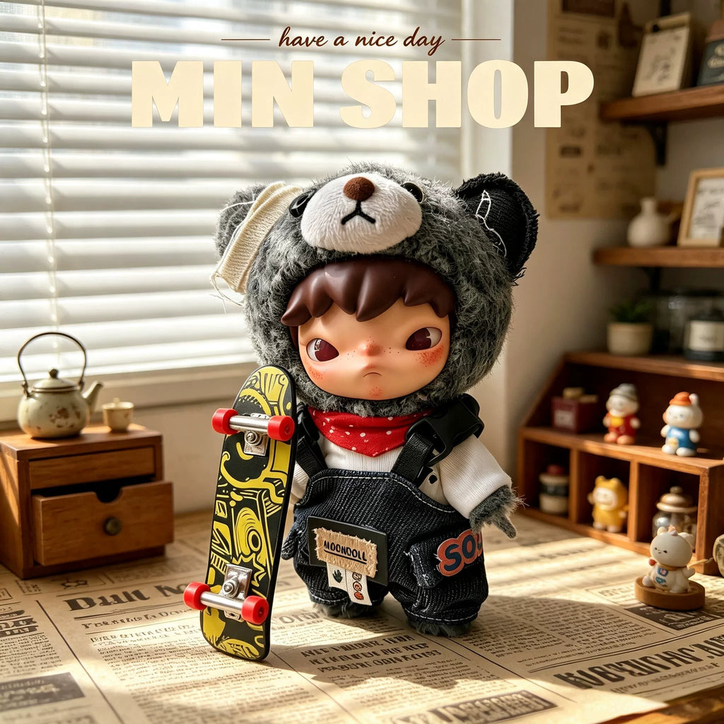 Ono Hirono Highway Diary 17cm Vinyl Fighting for Joy Plush Doll Blind Box Overalls Baby Clothes