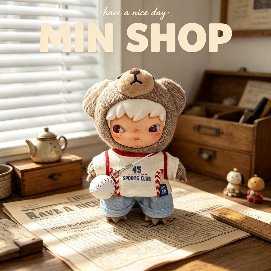 Ono Hirono Highway Diary 17cm Vinyl Fighting for Joy Plush Doll Blind Box Overalls Baby Clothes