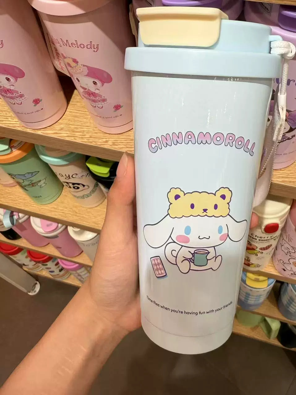 Miniso Famous Product Sanrio Melody Cinnamon Dog 304 Coffee Enjoy Tumbler 520ml Water Cup Insulation