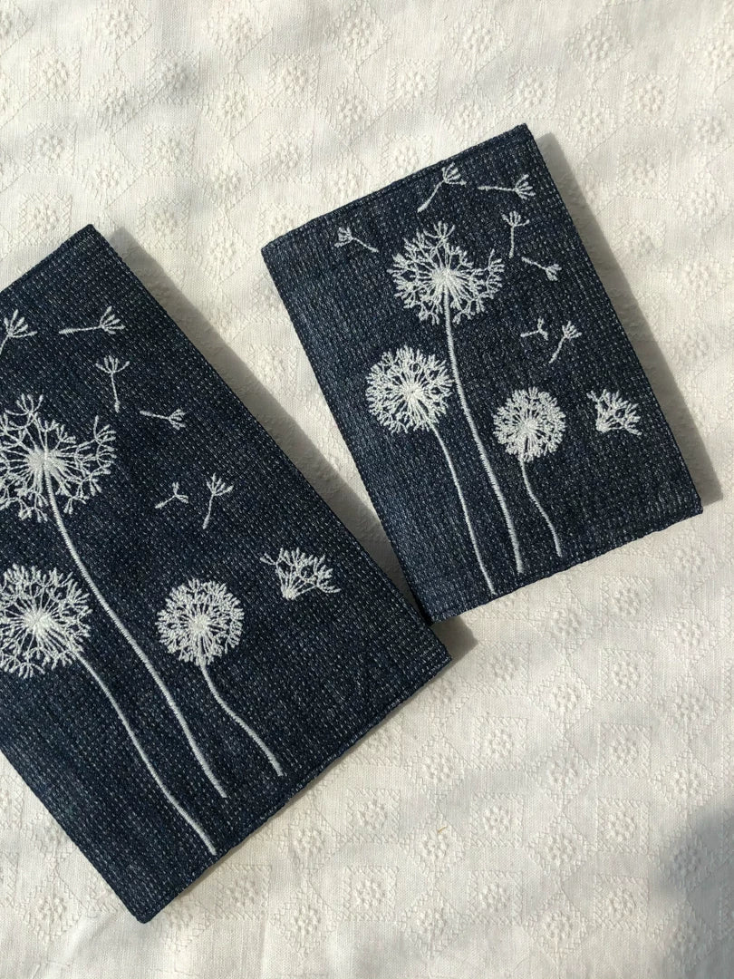 Life Comic Dandelion's Journey Embroidery A5A6 Handmade Book Cover Journal Book Cover Protective Sleeve Hand-Painted