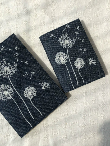 Life Comic Dandelion's Journey Embroidery A5A6 Handmade Book Cover Journal Book Cover Protective Sleeve Hand-Painted