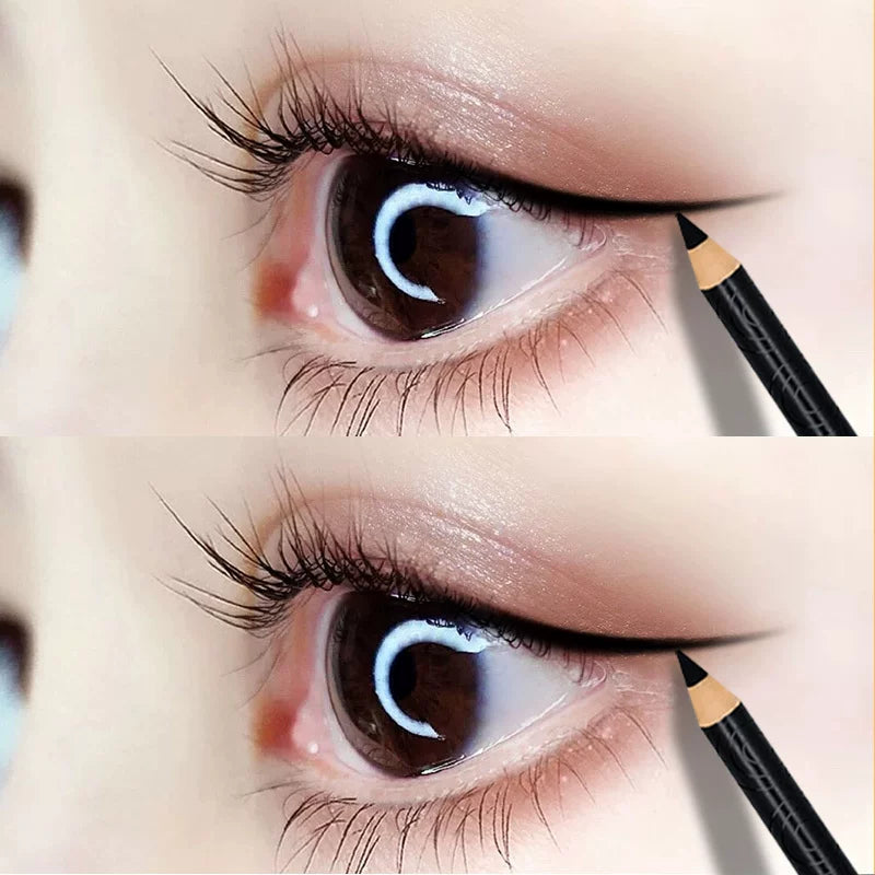 Kazilan Eyeliner Gel Pen Is Not Easy to Smudge, Is Waterproof, Long-Lasting, Suitable for Beginners, Beginners' Pen for Lower Eyelid, Hard Tip, Fine Tip for Women