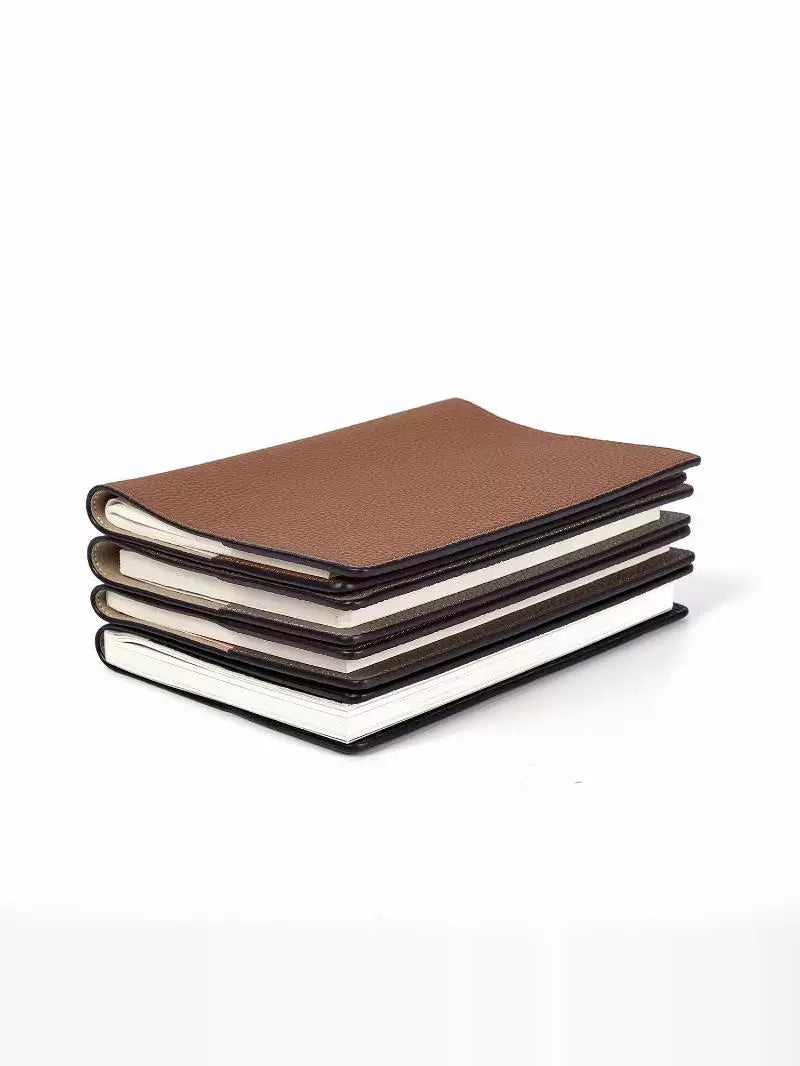 Genuine Leather Pebbled Book Cover A5 Book Sleeve 32K First Layer Cowhide Book Cover Protective Film Portable Notebook Protective Cover