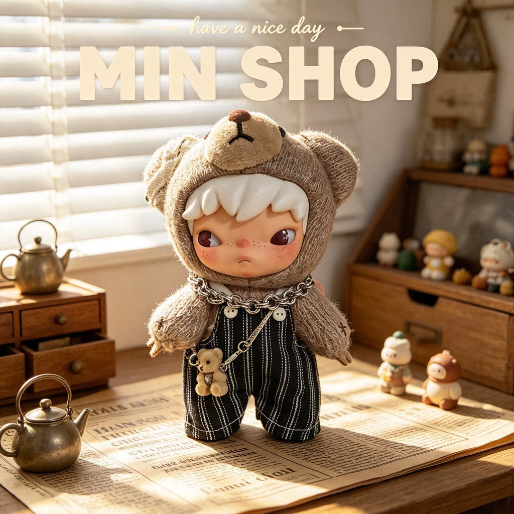 Ono Hirono Highway Diary 17cm Vinyl Fighting for Joy Plush Doll Blind Box Overalls Baby Clothes