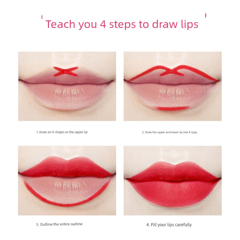 Flamingo Lip Liner Matte Lipstick Pen Waterproof Long-Lasting Non-Fading Genuine Eyeliner for Beginners and Students