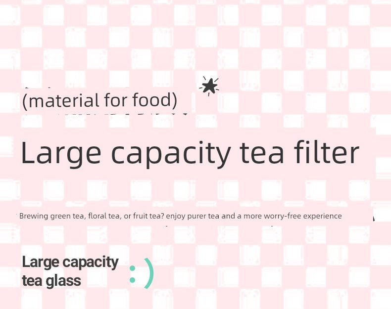 Miniso Large-Capacity Water Cup for Women, High-Looking Student, High-Temperature Resistant Plastic Cup with Straw, Portable Summer New Model