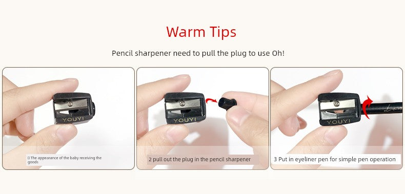 Kazilan Eyeliner Gel Pen Is Not Easy to Smudge, Is Waterproof, Long-Lasting, Suitable for Beginners, Beginners' Pen for Lower Eyelid, Hard Tip, Fine Tip for Women