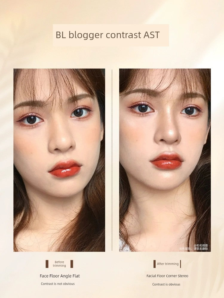 Juduo Orange Blossom Highlighter and Contouring All-In-One Palette Blush Nose Shadow Eye Shadow Side Shadow Three-In-One Facial Matte for Women