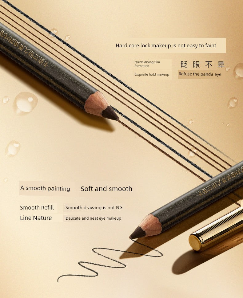 Kazilan Eyeliner Gel Pen Is Not Easy to Smudge, Is Waterproof, Long-Lasting, Suitable for Beginners, Beginners' Pen for Lower Eyelid, Hard Tip, Fine Tip for Women