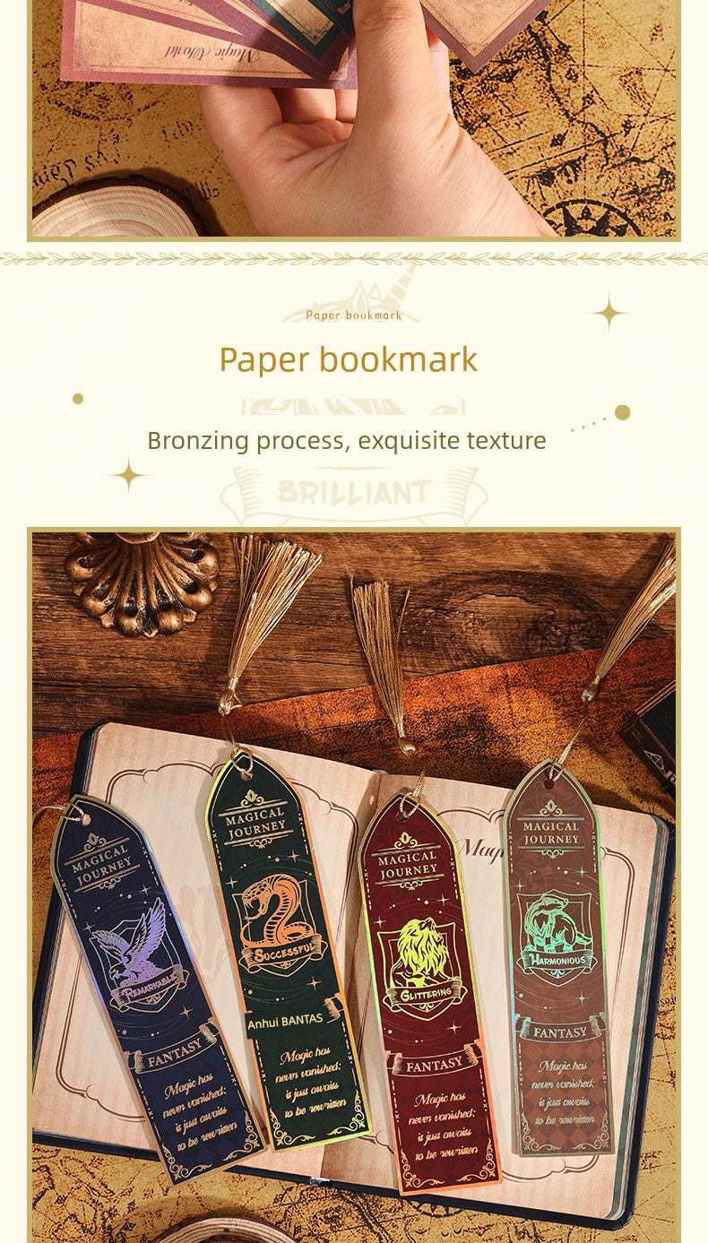 Magic Academy Notebook Set Gift Box Harry Potter Planner High-Quality Notebook for Elementary and Middle School Students School Supplies Diary Planner Sticker Pack Birthday Gift
