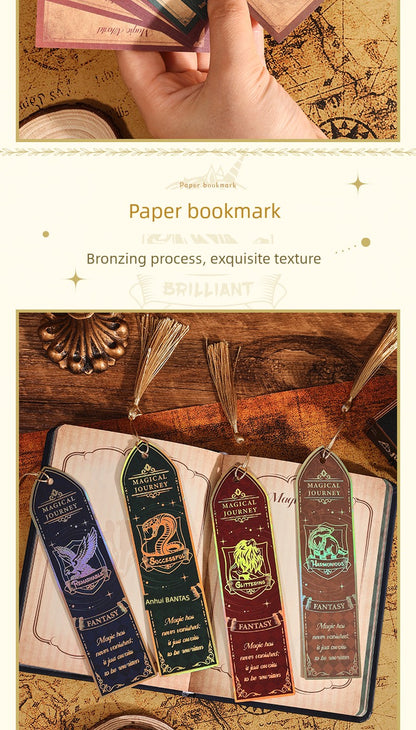 Magic Academy Notebook Set Gift Box Harry Potter Planner High-Quality Notebook for Elementary and Middle School Students School Supplies Diary Planner Sticker Pack Birthday Gift