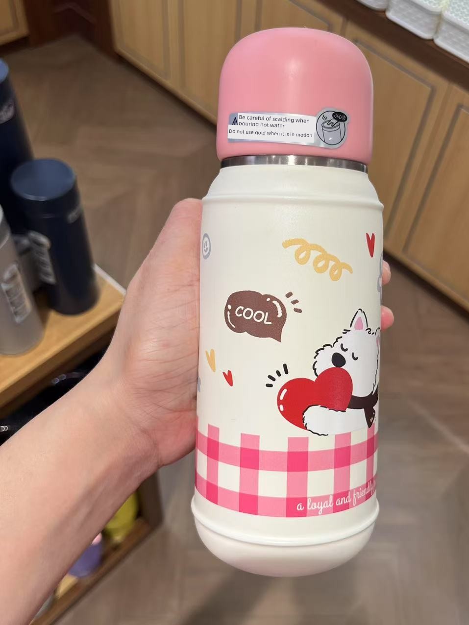Miniso Go Play Series 304 Bullet Head Insulated Cup 480ml High-Quality Cute Water Bottle