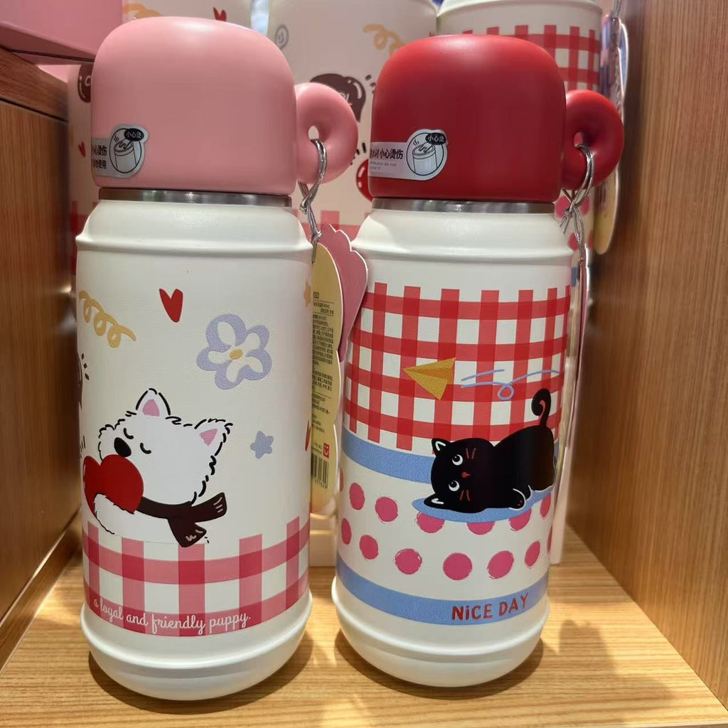 Miniso Go Play Series 304 Bullet Head Insulated Cup 480ml High-Quality Cute Water Bottle