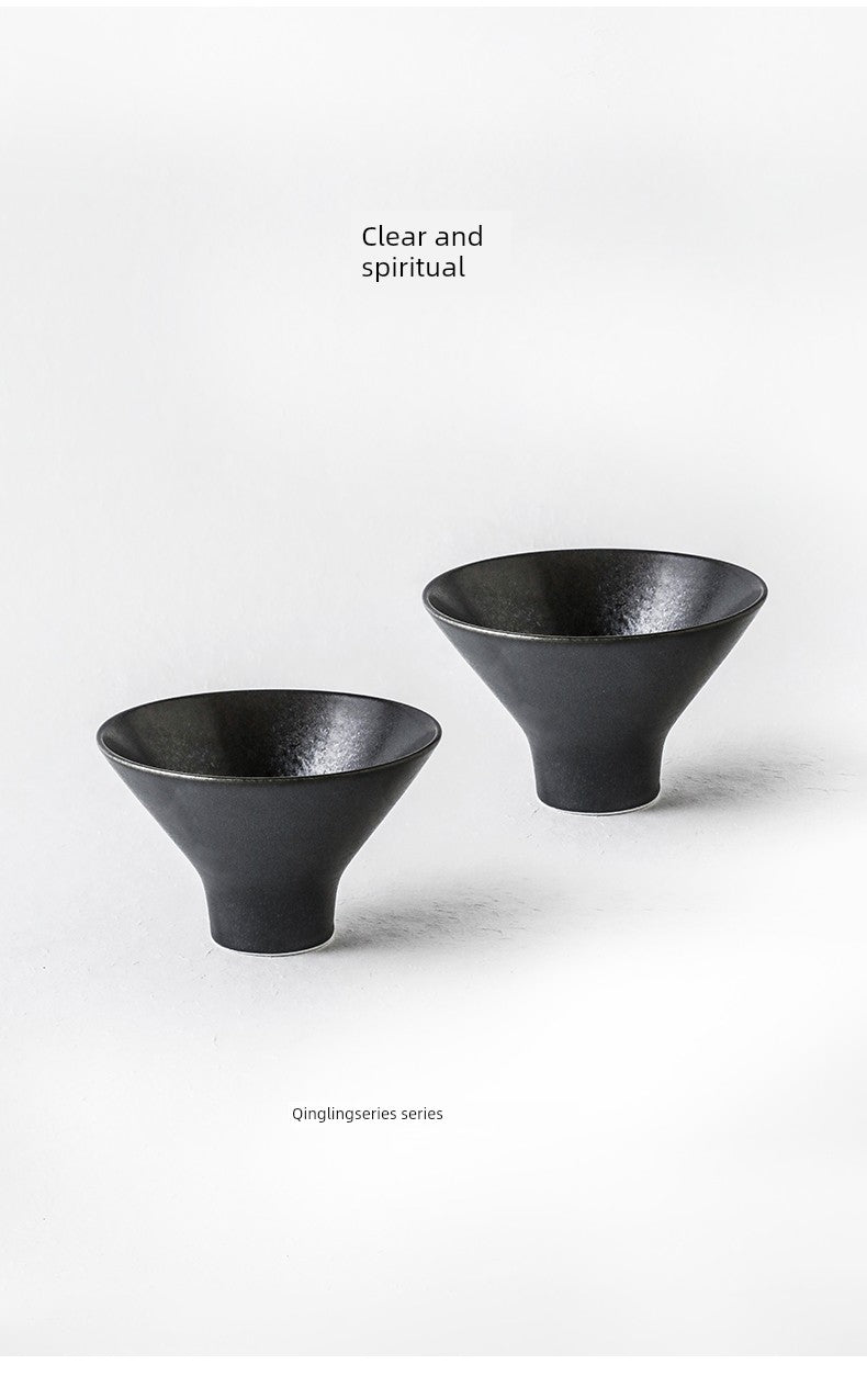 Alaniz Qingling Tall Noodle Bowl, Anti-Scalding Tall Bowl, Soup Noodle Bowl, Chinese Tableware, Ceramic Noodle Bowl, Ramen Bowl