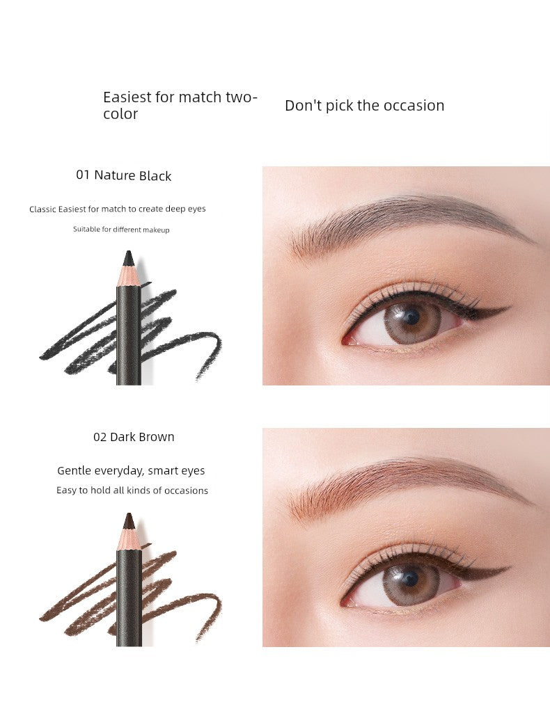 Kazilan Eyeliner Gel Pen Is Not Easy to Smudge, Is Waterproof, Long-Lasting, Suitable for Beginners, Beginners' Pen for Lower Eyelid, Hard Tip, Fine Tip for Women