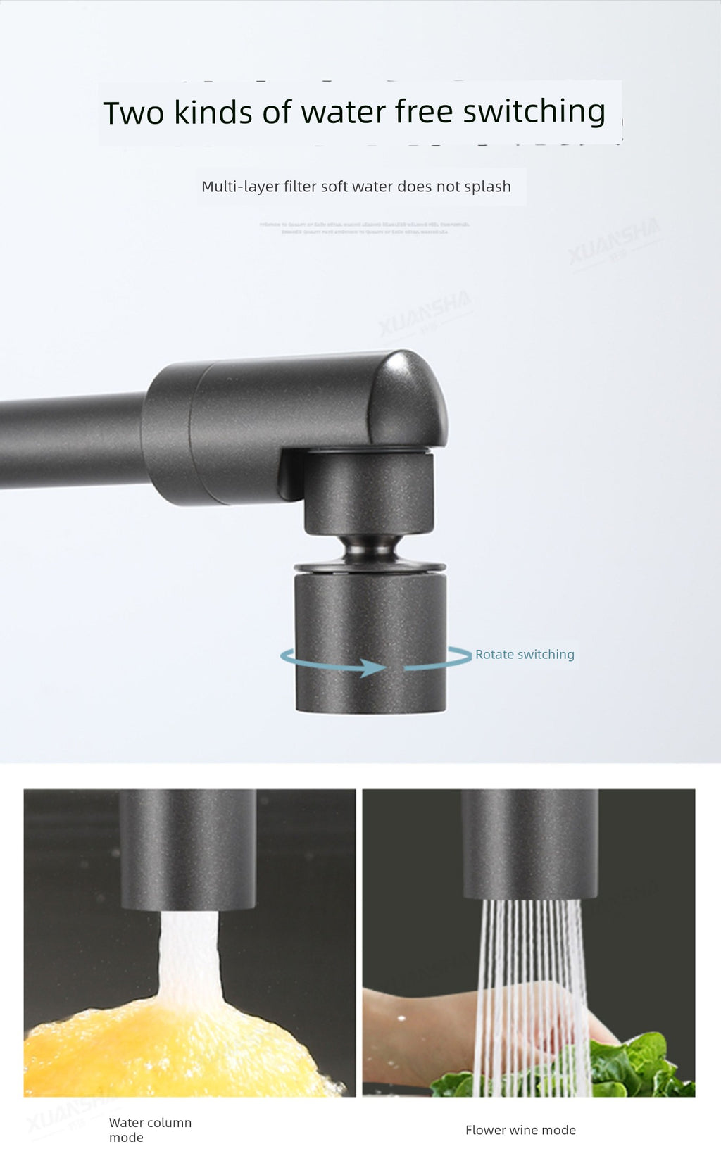Wall-Mounted Hot and Cold Water Faucet for Kitchen, Wall-Mounted Sink for Washing Vegetables, Dishwashing Sink, Balcony Mop Washing Basin, Household Use