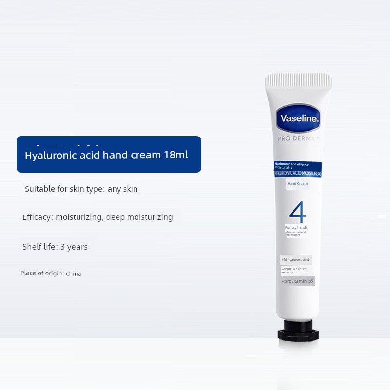 Vaseline Hand Cream Moisturizing and Hydrating for Women, Niacinamide Prevents Dryness and Cracking, Small Tube, Refreshing and Non-Greasy for Men in Summer