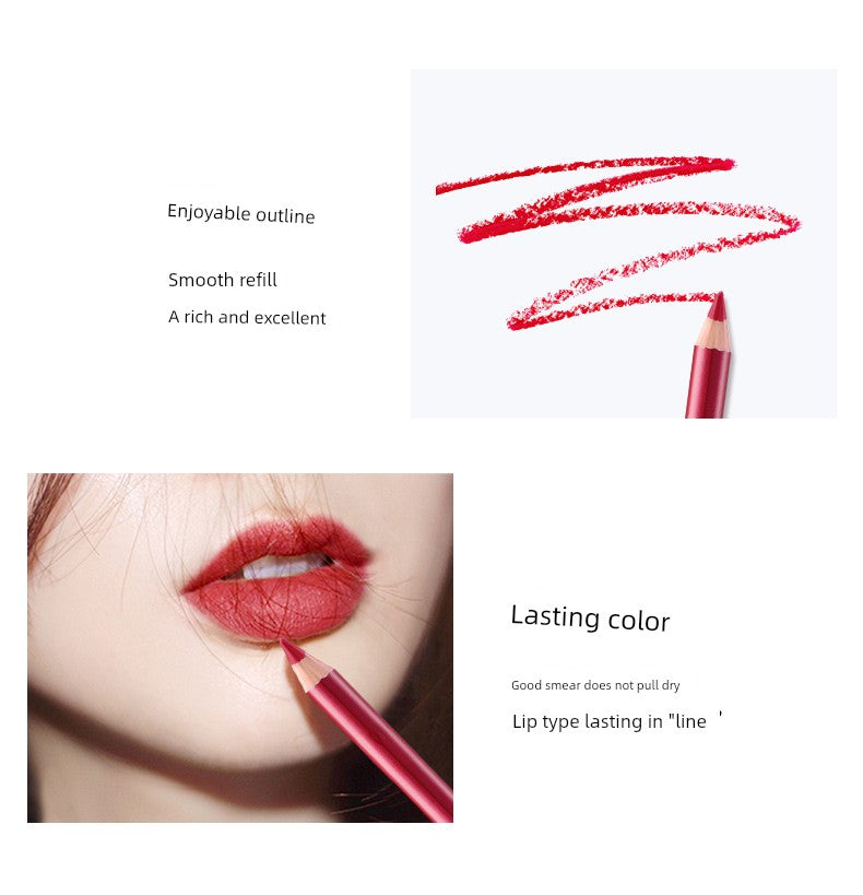 Flamingo Lip Liner Matte Lipstick Pen Waterproof Long-Lasting Non-Fading Genuine Eyeliner for Beginners and Students