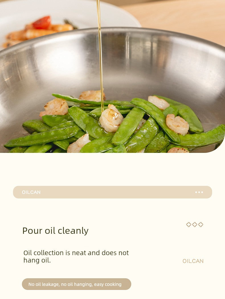 Glass Oil Pot for Kitchen Use, Leak-Proof Oil Bottle, Non-Drip Special Soy Sauce and Vinegar Seasoning Bottle, Oil Container