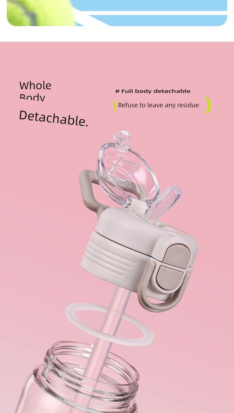 Miniso Water Cup for Women, High Appearance Value, Large Capacity, for Boys, Children, Students, High Temperature Resistant, Portable Plastic Cup, New Summer Model