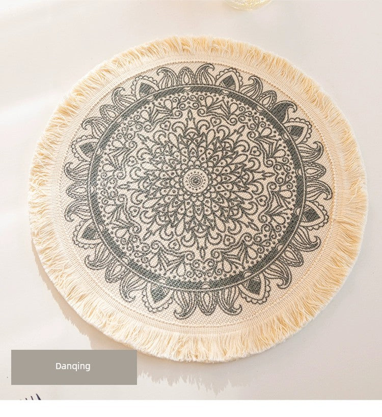 Scandinavian Placemats, Heat-Insulating Mats, Lunch Mats for Primary School Students, Household Dining Table Mats, Anti-Scalding Pot Mats, Plate Mats, Japanese-Style Coasters