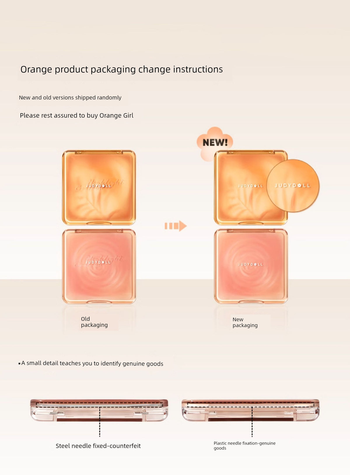 Juduo Orange Blossom Highlighter and Contouring All-In-One Palette Blush Nose Shadow Eye Shadow Side Shadow Three-In-One Facial Matte for Women