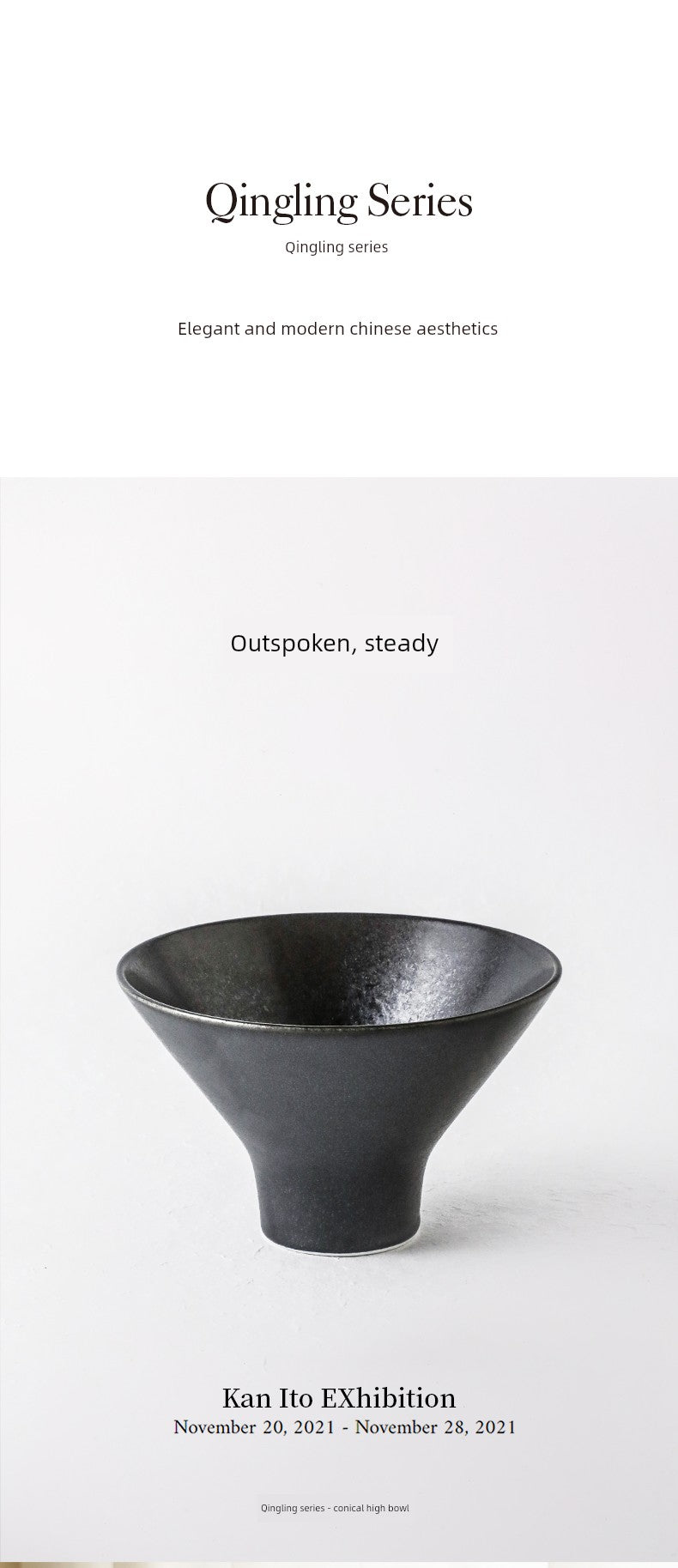 Alaniz Qingling Tall Noodle Bowl, Anti-Scalding Tall Bowl, Soup Noodle Bowl, Chinese Tableware, Ceramic Noodle Bowl, Ramen Bowl