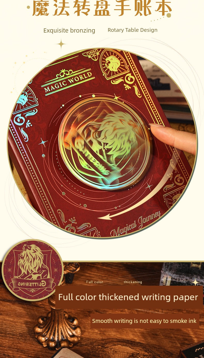 Magic Academy Notebook Set Gift Box Harry Potter Planner High-Quality Notebook for Elementary and Middle School Students School Supplies Diary Planner Sticker Pack Birthday Gift
