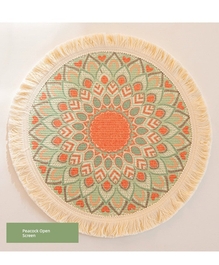 Scandinavian Placemats, Heat-Insulating Mats, Lunch Mats for Primary School Students, Household Dining Table Mats, Anti-Scalding Pot Mats, Plate Mats, Japanese-Style Coasters
