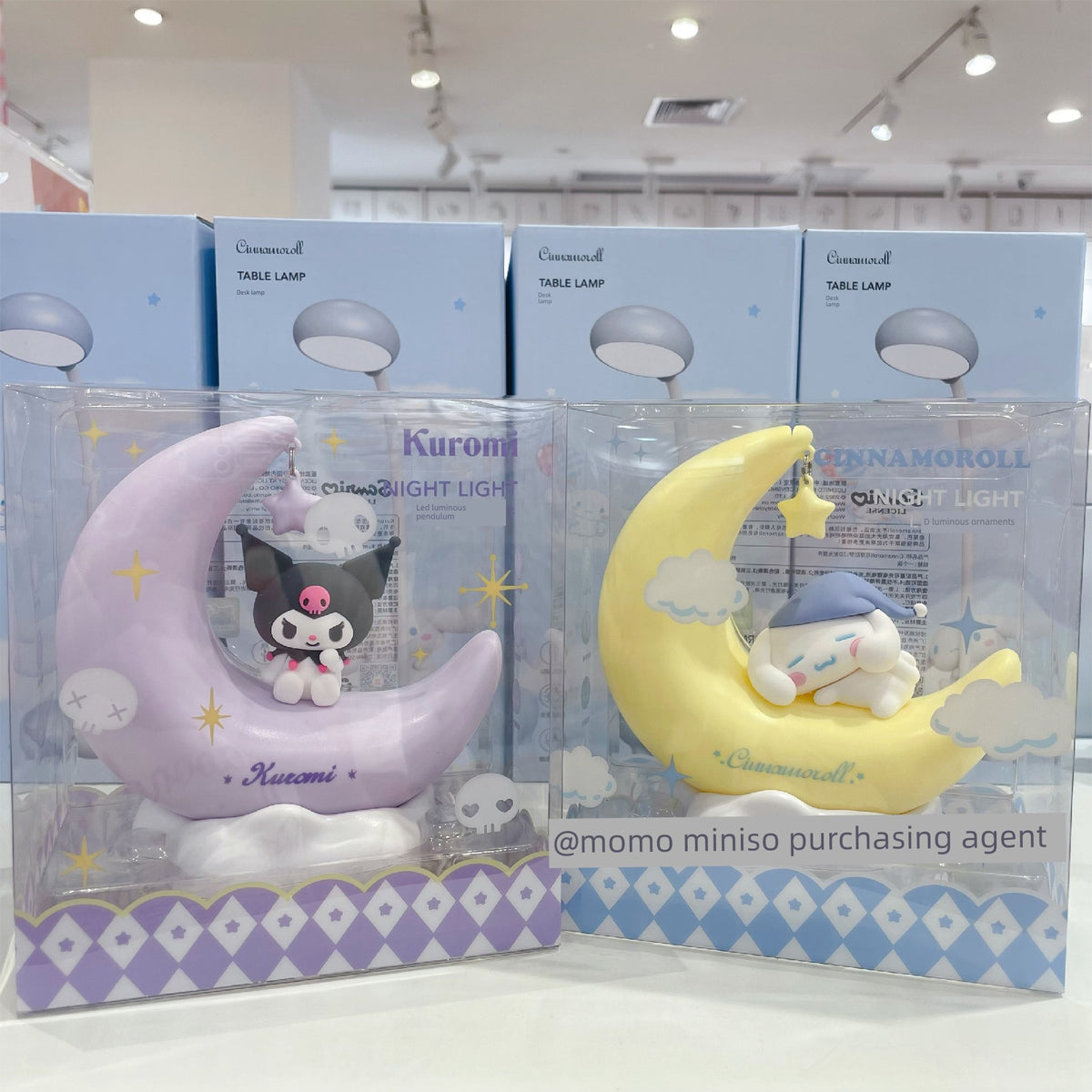 Miniso/Miniso Sanrio Cinnamoroll Moonlight Sweet Dreams Led Light-Up Ornament Kuromi Cute Night Light