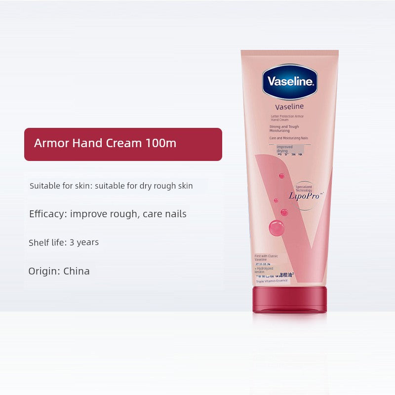 Vaseline Hand Cream Moisturizing and Hydrating for Women, Niacinamide Prevents Dryness and Cracking, Small Tube, Refreshing and Non-Greasy for Men in Summer