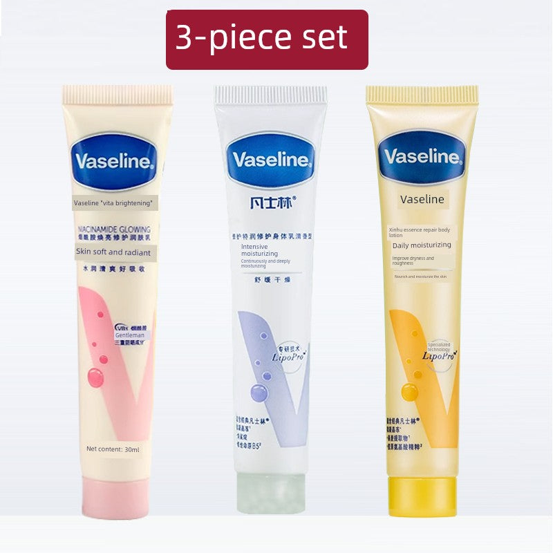 Vaseline Hand Cream Moisturizing and Hydrating for Women, Niacinamide Prevents Dryness and Cracking, Small Tube, Refreshing and Non-Greasy for Men in Summer
