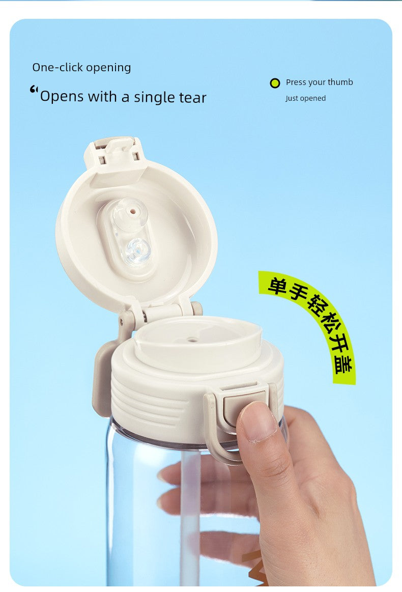 Miniso Water Cup for Women, High Appearance Value, Large Capacity, for Boys, Children, Students, High Temperature Resistant, Portable Plastic Cup, New Summer Model