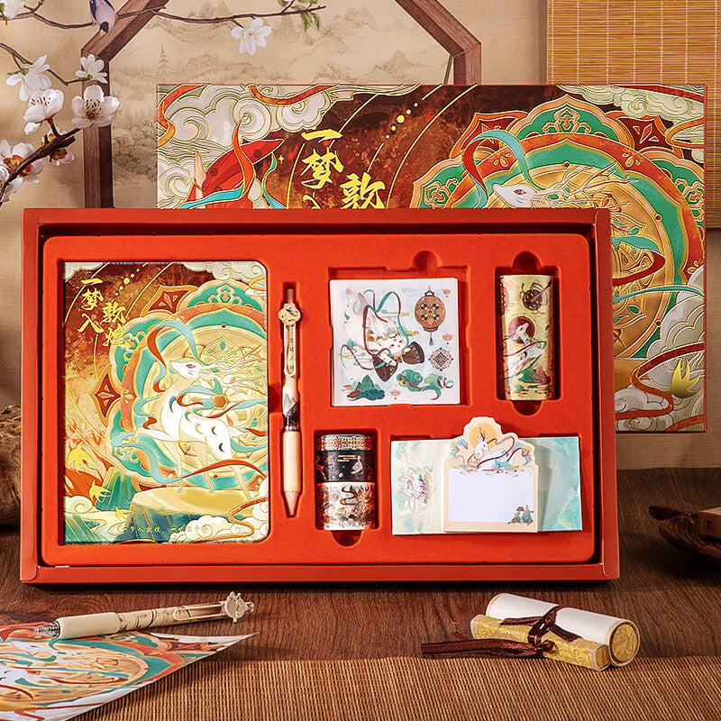 Kaba Bear Dunhuang-Inspired Creative Notebook Gift Set Cultural Souvenir for Birthday & Children's Day