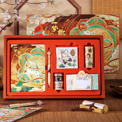 Kaba Bear Dunhuang-Inspired Creative Notebook Gift Set Cultural Souvenir for Birthday & Children's Day
